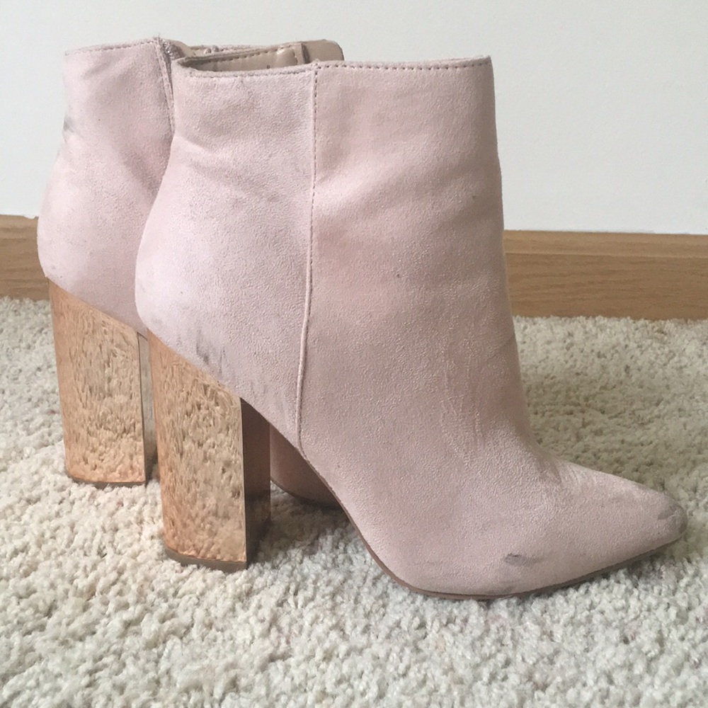 Rose Gold Booties